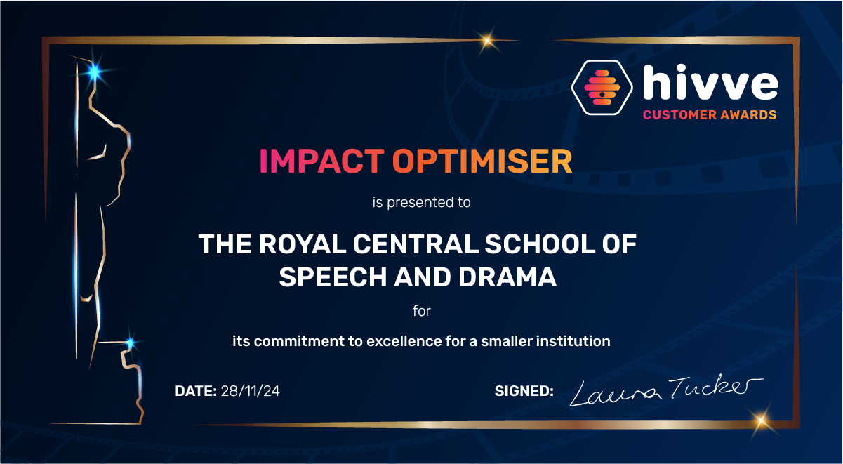 Impact Optimiser Award - The Royal Central School of Speech and Drama