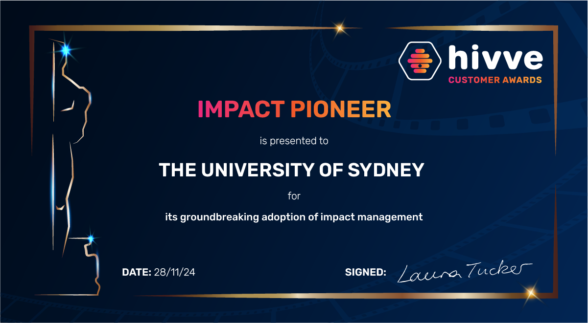 Impact Pioneer Award - The University of Sydney