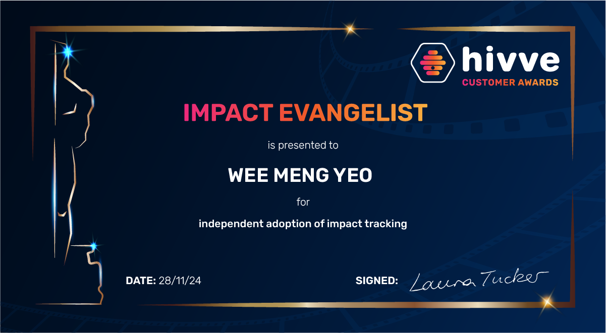 Impact Evangelist Award - Wee Meng Yeo